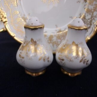 COALPORT KING'S PLATE (c.1960's)  SALT & PEPPER SHAKER SET -  EXCELLENT !!