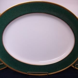 COALPORT ATHLONE GREEN (c.1960's)  SERVING PLATTER 14  3/4 "   GREAT !!