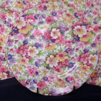 JAMES KENT DUBARRY CHINTZ (c.1950's) BREAD & BUTTER PLATE-  GRANVILLE SHAPE  6 1/2"   RARE!! EXCELLENT!!