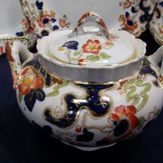 KEELING & CO LTD LOSO WARE- TOKIO- IMARI STYLE (c.1909-37) COVERED SUGAR BOWL- RARE!! EXCELLENT!!  Â