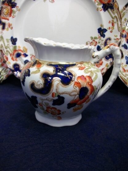 KEELING & CO LTD LOSO WARE- TOKIO- IMARI STYLE (c.1909-37) CREAMER 8 OZ- RARE!! EXCELLENT!!