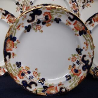 KEELING & CO LTD LOSO WARE- TOKIO- IMARI STYLE (c.1922) SALAD PLATE 7 1/2"  #1 - RARE!! EXCELLENT!!  Â