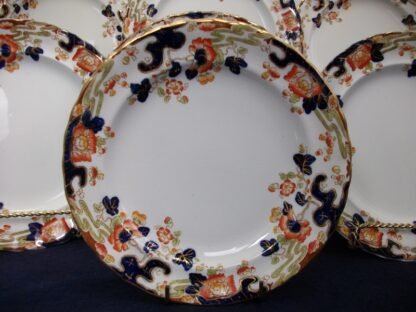 KEELING & CO LTD LOSO WARE- TOKIO- IMARI STYLE (c.1922) SALAD PLATE 7 1/2" #1 - RARE!! EXCELLENT!!