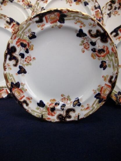 KEELING & CO LTD LOSO WARE- TOKIO- IMARI STYLE (c.1922) SALAD PLATE 7 5/8" #1 - RARE!! EXCELLENT!!