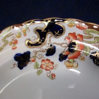 KEELING & CO LTD LOSO WARE- TOKIO- IMARI STYLE (c.1922) SALAD PLATE 7 5/8"  #3 - RARE!! EXCELLENT!!  Â