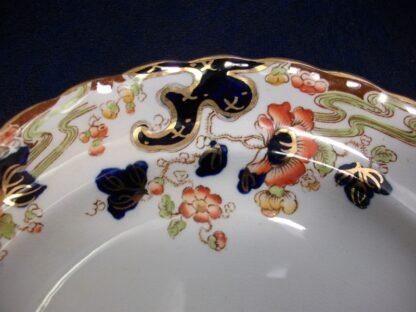 KEELING & CO LTD LOSO WARE- TOKIO- IMARI STYLE (c.1922) SALAD PLATE 7 5/8" #3 - RARE!! EXCELLENT!!