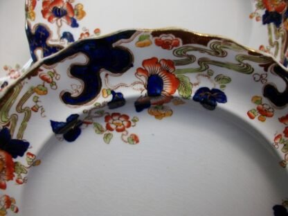 KEELING & CO LTD LOSO WARE- TOKIO- IMARI STYLE (c.1926) LUNCH PLATE 8 3/8" - RARE!! EXCELLENT!!