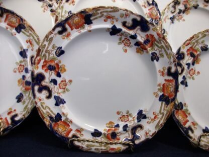 KEELING & CO LTD LOSO WARE- TOKIO- IMARI STYLE (c.1925) LUNCH PLATE 8 1/4" - RARE!! EXCELLENT!!