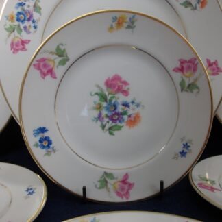 SYRACUSE ABERDEEN CHINA- ABE1  DRESDEN FLOWERS (c.1950's)   BREAD & BUTTER PLATE  6 3/8" - SMOOTH-  EXCELLENT !!  RARE !!