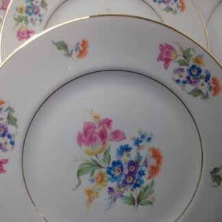 SYRACUSE ABERDEEN CHINA- ABE1  DRESDEN FLOWERS (c.1950's)   DINNER PLATE  9 3/4" - SMOOTH-  EXCELLENT !!  RARE !!