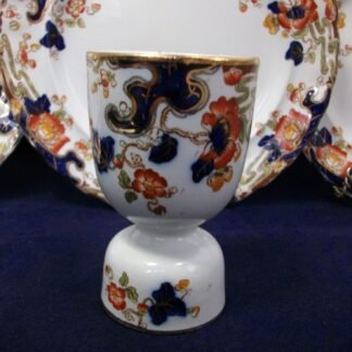 KEELING & CO LTD LOSO WARE- TOKIO- IMARI STYLE (c.1909-37) DOUBLE EGG CUP- RARE!! EXCELLENT!! Â