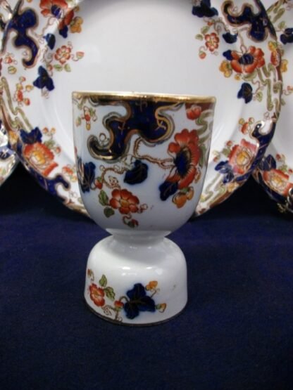KEELING & CO LTD LOSO WARE- TOKIO- IMARI STYLE (c.1909-37) DOUBLE EGG CUP- RARE!! EXCELLENT!!