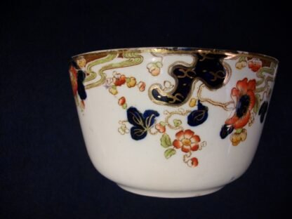 KEELING & CO LTD LOSO WARE- TOKIO- IMARI STYLE (c.1909-37) CRANBERRY BOWL 5"- RARE!! EXCELLENT!!