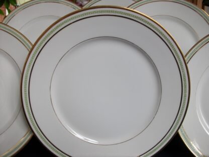 CHARLES MARTIN (CM) DECORE LIMOGES- GREEN GREEK KEY #S357 (c.1891-1900) DINNER PLATE 9 5/8"- ANTIQUE!! EXCELLENT !! RARE !!