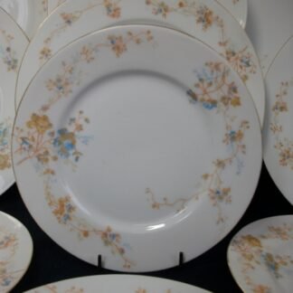 BAWO & DOTTER (ELITE WORKS)  LIMOGES-  AUTUMN VINE BLUE FLORAL (c.1896-1900) SALAD PLATE  7  7/16"-  RARE!! EXCELLENT!!
