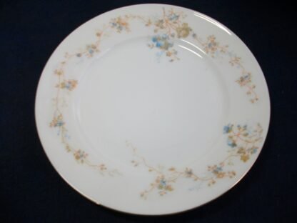 BAWO & DOTTER (ELITE WORKS)  LIMOGES-  AUTUMN VINE BLUE FLORAL (c.1896-1900)  LUNCHEON PLATE  8  1/2"-  RARE!! EXCELLENT!!