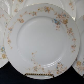 BAWO & DOTTER (ELITE WORKS)  LIMOGES-  AUTUMN VINE BLUE FLORAL (c.1896-1900)  DINNER  PLATE  9  1/2"-  RARE!! EXCELLENT!!