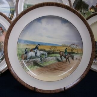 COPELAND SPODE LIONEL EDWARDS FOX HUNT (c.1922) - "THE CRY"  7 3/4 " DISPLAY PLATE