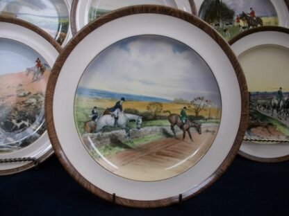COPELAND SPODE LIONEL EDWARDS FOX HUNT (c.1922) - "THE CRY"  7 3/4 " DISPLAY PLATE