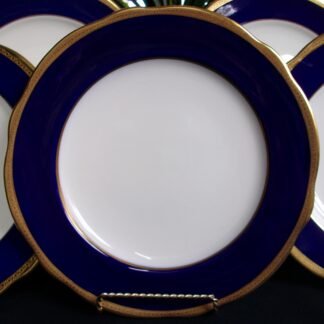 COALPORT ELITE COBALT  #6518D  (c.1920's)  DINNER PLATE(s)- ELEGANT!! MINT!!