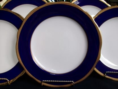 COALPORT ELITE COBALT  #6518D  (c.1920's)  DINNER PLATE(s)- ELEGANT!! MINT!!